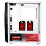 Kép 2/3 - LC-Power Számítógépház - 713W - Bright Sail X (fehér, fehér belső, ablakos, mATX/ATX, 2xUSB-A 3.2, 1xUSB-C 3.2)