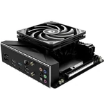 Kép 6/7 - ID-Cooling CPU Cooler - IS-55 BLACK (Low profile, 31,2dB; max. 92,76 m3/h; 4pin csatlakozó, 5 db heatpipe, 12cm, PWM)