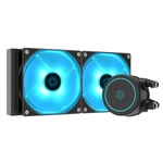 Kép 2/7 - ID-Cooling CPU Water Cooler - AURAFLOW X 240 EVO (18-35,2dB; max. 126,57 m3/h; 2x12cm, RGB LED)