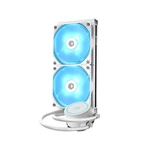 Kép 1/6 - ID-Cooling CPU Water Cooler - AURAFLOW X 240 EVO SNOW (18-35,2dB; max. 126,57 m3/h; 2x12cm, RGB LED)