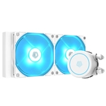 Kép 2/6 - ID-Cooling CPU Water Cooler - AURAFLOW X 240 EVO SNOW (18-35,2dB; max. 126,57 m3/h; 2x12cm, RGB LED)
