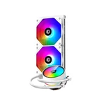 Kép 1/7 - ID-Cooling CPU Water Cooler - ZOOMFLOW 240 XT SNOW (13.8-30.5dB; max. 126,57 m3/h; 2x12cm, A-RGB LED)