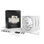 Kép 6/7 - Be Quiet! Cooler 12cm - LIGHT WINGS WHITE 120mm PWM high-speed Triple-Pack (RGB, 2500rpm, 31dB, fehér)