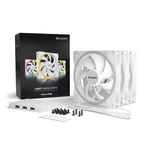 Kép 6/7 - Be Quiet! Cooler 14cm - LIGHT WINGS WHITE 140mm PWM Triple Pack (RGB, 1700rpm, 20,6dB, fehér)
