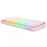 Kép 4/8 - Rampage Billentyűzet - KB-R135 PARVUS US (Type-C, Vezetékes, Mechanikus, Red switch, angol, fehér, RGB LED)