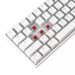 Kép 7/8 - Rampage Billentyűzet - KB-R135 PARVUS US (Type-C, Vezetékes, Mechanikus, Red switch, angol, fehér, RGB LED)