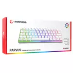 Kép 8/8 - Rampage Billentyűzet - KB-R135 PARVUS US (Type-C, Vezetékes, Mechanikus, Red switch, angol, fehér, RGB LED)