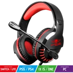 Kép 2/9 - Spirit of Gamer Fejhallgató - PRO-H3 Red (MultiPlatform, mikrofon, 3.5mm jack, hangerőszabályzó, 2m kábel, piros)