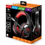 Kép 8/9 - Spirit of Gamer Fejhallgató - PRO-H3 Red (MultiPlatform, mikrofon, 3.5mm jack, hangerőszabályzó, 2m kábel, piros)