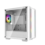 Kép 2/15 - DeepCool Számítógépház - CC360 ARGB WH (fehér, ablakos, 3x12cm ventilátor, Mini-ITX / Micro-ATX, 1xUSB3.0, 1xUSB2.0)