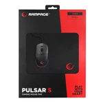 Kép 3/3 - Rampage Egérpad - Pulsar S (220x290x3mm Gaming Mouse Pad, fekete)
