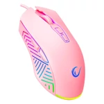 Kép 3/7 - Rampage Egér Gamer - SMX-G68 SPEAR (7200DPI, 7 gomb, makro, RGB LED, 1,5m harisnyázott kábel, pink)