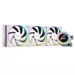 Kép 1/11 - ID-Cooling CPU Water Cooler - Space SL360 WHITE (25dB; max. 132,52 m3/h; 3x12cm, A-RGB LED, fehér)