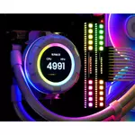 Kép 2/11 - ID-Cooling CPU Water Cooler - Space SL360 WHITE (25dB; max. 132,52 m3/h; 3x12cm, A-RGB LED, fehér)