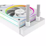 Kép 5/11 - ID-Cooling CPU Water Cooler - Space SL360 WHITE (25dB; max. 132,52 m3/h; 3x12cm, A-RGB LED, fehér)