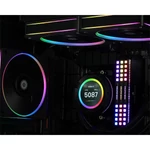 Kép 2/11 - ID-Cooling CPU Water Cooler - Space SL360 (25dB; max. 132,52 m3/h; 3x12cm, A-RGB LED, fekete)