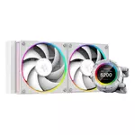 Kép 1/11 - ID-Cooling CPU Water Cooler - Space SL240 WHITE (13.8-30.5dB; max. 132,52 m3/h; 2x12cm, A-RGB LED, fehér)