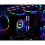 Kép 2/11 - ID-Cooling CPU Water Cooler - Space SL240 WHITE (13.8-30.5dB; max. 132,52 m3/h; 2x12cm, A-RGB LED, fehér)