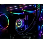 Kép 2/11 - ID-Cooling CPU Water Cooler - Space SL240 WHITE (13.8-30.5dB; max. 132,52 m3/h; 2x12cm, A-RGB LED, fehér)