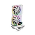 Kép 3/11 - ID-Cooling CPU Water Cooler - Space SL240 WHITE (13.8-30.5dB; max. 132,52 m3/h; 2x12cm, A-RGB LED, fehér)