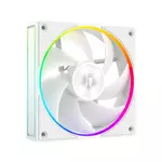 Kép 3/8 - ID-Cooling Cooler 12cm - AF-127-ARGB-W TRIO (29,9dB, max. 132,52 m3/h, 4pin, PWM, 3 x12cm, ARGB LED, fehér)