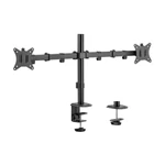 Kép 1/10 - Equip Monitor Asztali konzol - 650157 (13"-32", 2 monitor, dönthető, forgatható, állítható magasság, Max.:2x9kg, fekete)