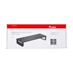 Kép 3/3 - Equip Monitor Asztali állvány - 650881 (3x USB2.0, csúszásmentes, telefontartó, Max.: 15kg, acél, fekete)