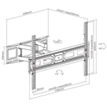 Kép 9/10 - Equip TV Fali konzol - 650337 (37