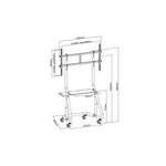 Kép 7/9 - Equip TV állvány - 650609 (60