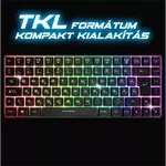 Kép 3/10 - Spirit of Gamer Billentyűzet Vezeték nélküli - ELITE K70 (TKL, 85 gomb,, RGB LED,USB, anti-ghost, fekete, magyar)