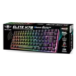 Kép 7/10 - Spirit of Gamer Billentyűzet Vezeték nélküli - ELITE K70 (TKL, 85 gomb,, RGB LED,USB, anti-ghost, fekete, magyar)