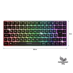 Kép 10/10 - Spirit of Gamer Billentyűzet Vezeték nélküli - ELITE K70 (TKL, 85 gomb,, RGB LED,USB, anti-ghost, fekete, magyar)