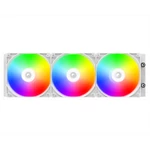 Kép 3/7 - ID-Cooling CPU Water Cooler - FX360 ARGB WHITE (35,2dB; max. 129,39 m3/h; 3x12cm, A-RGB LED, fehér)