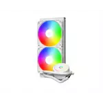 Kép 1/7 - ID-Cooling CPU Water Cooler - FX240 ARGB WHITE (35,2dB; max. 129,39 m3/h; 2x12cm, A-RGB LED, fehér)