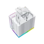 Kép 5/7 - ID-Cooling CPU Cooler - FROZN A610 ARGB WHITE (29.9dB; max. 132,54 m3/h; 4pin, 4 db heatpipe, 12cm, A-RGB, PWM)