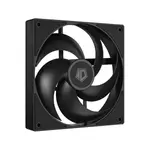 Kép 1/7 - ID-Cooling Cooler 14cm - AS-140-K (24,9dB, max. 122,66 m3/h, 4pin, PWM, 14cm, fekete)