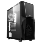 Kép 6/11 - NJOY Számítógépház -  FORT (fekete, ablakos, ATX, 2x12cm, 1xUSB2.0, 2xUSB3.0)