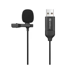 Kép 1/4 - Sandberg Mikrofon - Streamer USB Clip Microphone