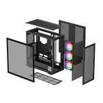 Kép 12/16 - DeepCool Számítógépház - MORPHEUS (fekete, moduláris, 1x420mm ventilátor,Mini-ITX /M-ATX /ATX /E-ATX, 4xUSB3.0, 1xUSB-C)