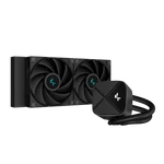 Kép 1/6 - DeepCool CPU Water Cooler - LS520S Zero Dark (max 19dB; max. 145,86 m3/h; 2x12cm, A-RGB LED)