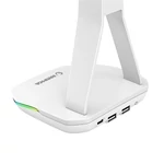 Kép 5/5 - Rampage Fejhallgató állvány - TOWER T14 (fehér, műanyag, USB HUB, RGB)