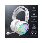 Kép 2/8 - Spirit of Gamer Fejhallgató - PRO-H6 RGB White (MultiPlatform, mikrofon, 3.5mm jack, hangerőszabályzó, 2m kábel, fehér)