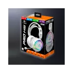 Kép 8/8 - Spirit of Gamer Fejhallgató - PRO-H6 RGB White (MultiPlatform, mikrofon, 3.5mm jack, hangerőszabályzó, 2m kábel, fehér)