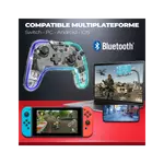 Kép 2/9 - Spirit of Gamer Gamepad Vezeték Nélküli - Pulse Bluetooth (BT, Vibration, PC/iOS/Android kompatibilis, fekete-kék)