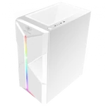 Kép 7/9 - Spirit of Gamer Számítógépház - CLONE 3 White (fekete, ablakos, 8x12cm ventilátor, alsó táp,  ATX, 1xUSB3.0, 2xUSB2.0)