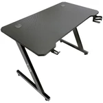 Kép 2/5 - The G-Lab Gamer Asztal - K-DESK-COBALT (113x60cm, fém, pohártartó, fejhallgatótartó, fekete)