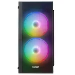 Kép 2/6 - Everest Számítógépház - MINION Mesh PEAK 300W (fekete; 2x12cm venti, Micro ATX / MINI-ITX, 300W táp)
