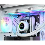 Kép 11/11 - ID-Cooling CPU Water Cooler - Space SL360 XE WHITE (35,2dB; max. 129,39 m3/h; 3x12cm, A-RGB LED, fehér)