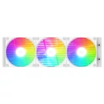 Kép 3/11 - ID-Cooling CPU Water Cooler - Space SL360 XE WHITE (35,2dB; max. 129,39 m3/h; 3x12cm, A-RGB LED, fehér)