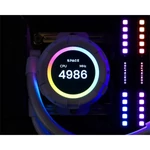 Kép 10/11 - ID-Cooling CPU Water Cooler - Space SL360 XE WHITE (35,2dB; max. 129,39 m3/h; 3x12cm, A-RGB LED, fehér)